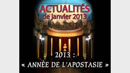 2013 : « Année de l’apostasie ».
