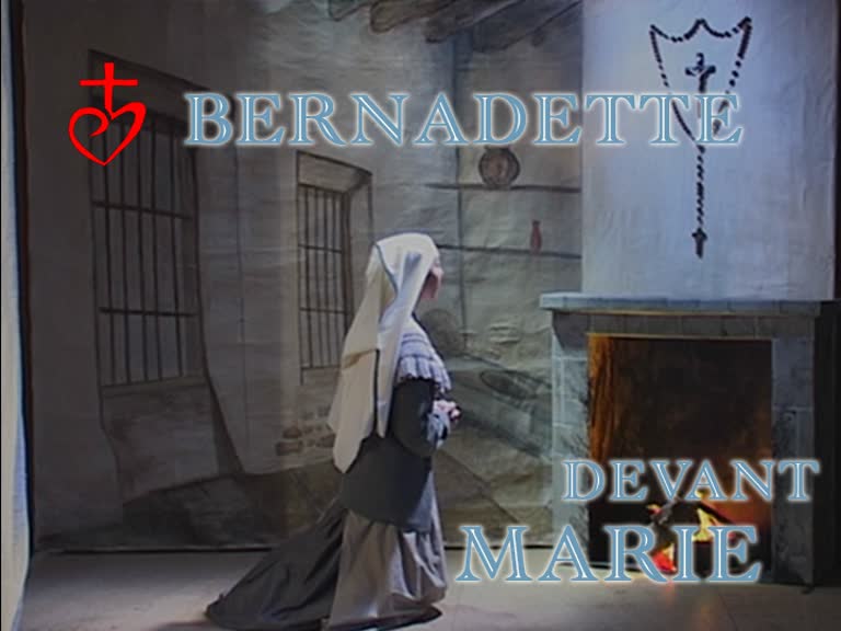 Bernadette devant Marie