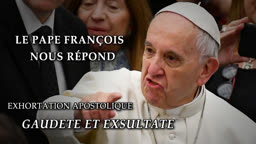 Le pape François nous répond