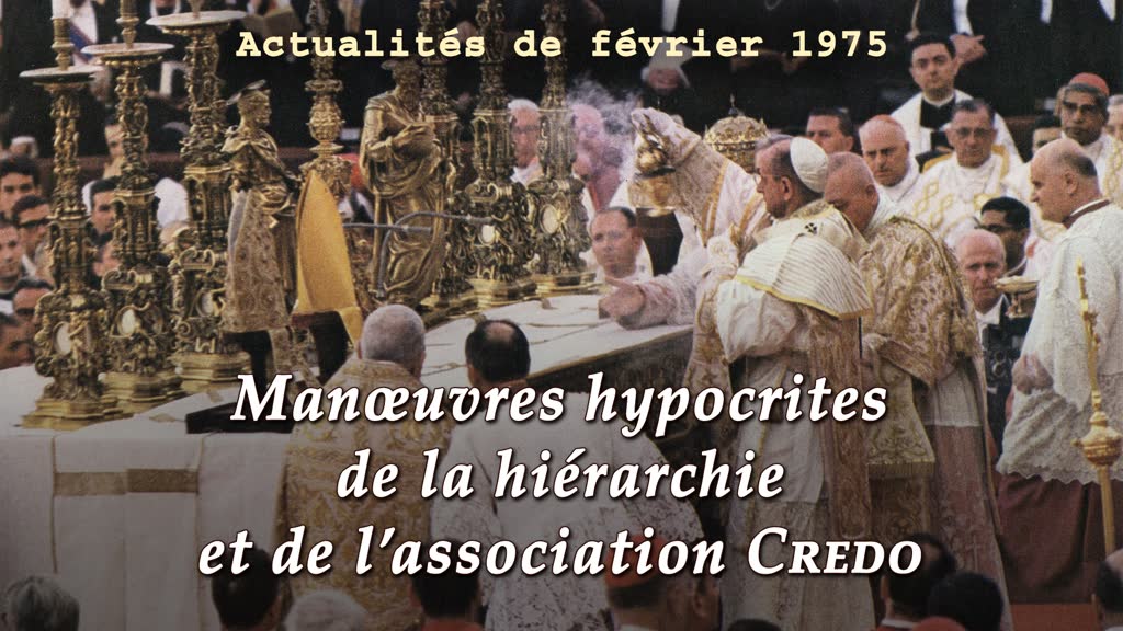 Manœuvres hypocrites de la hiérarchie et de l’association Credo.