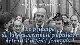 Le principe de la souveraineté populaire détruit l’intérêt français !