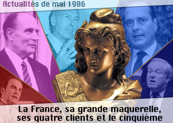 La France, sa grande maquerelle, ses quatre clients et le cinquième.