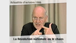 La Révolution nationale ou le chaos.