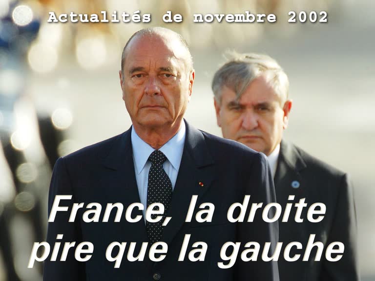 Actualités politiques : France, la droite pire que la gauche.