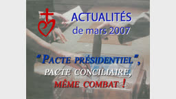 “ Pacte présidentiel ”, pacte conciliaire, même combat !