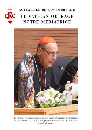 Le Vatican outrage notre Médiatrice.