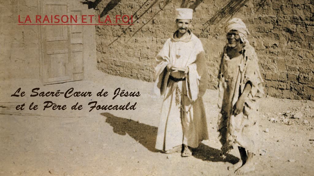 Le Sacré-Cœur de Jésus et le Père de Foucauld.