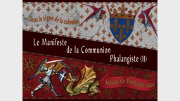 Le Manifeste de la Communion Phalangiste.