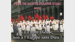 « En nom Dieu »,
non à l’Europe sans Dieu !