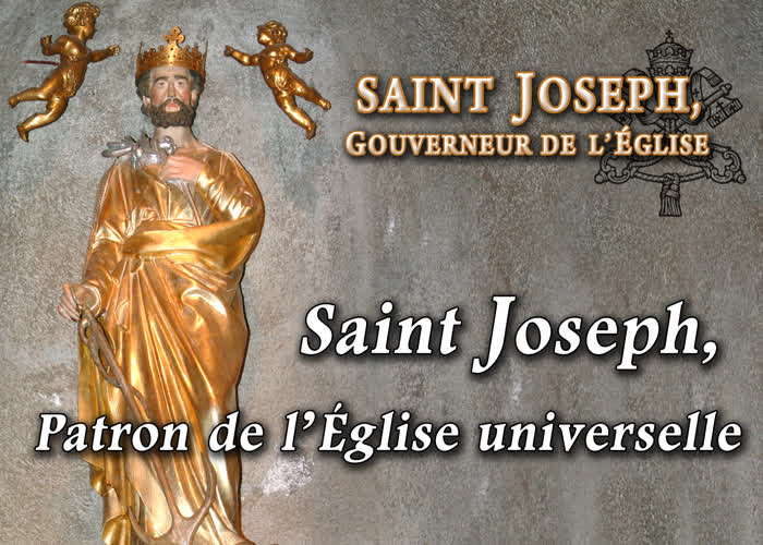 Saint Joseph, Patron de l’Église universelle.