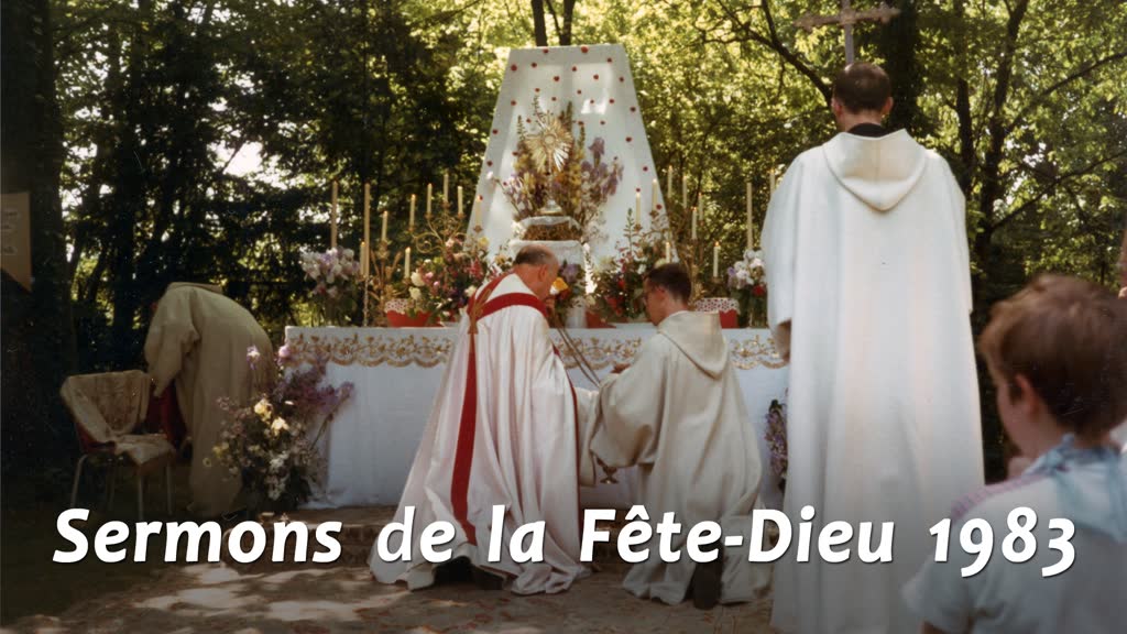 Sermon de la messe  : La démonstration de la foi en la sainte Eucharistie.