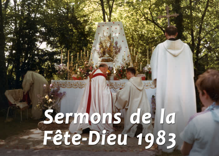 Sermon de la messe  : La démonstration de la foi en la sainte Eucharistie.
