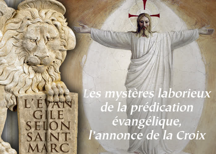Les mystères laborieux de la prédication évangélique, l’annonce de la Croix.