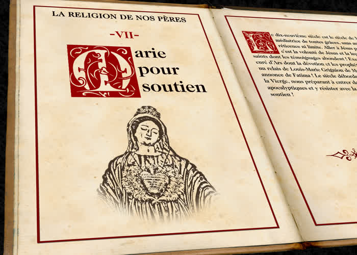 “ Marie pour soutien ”.