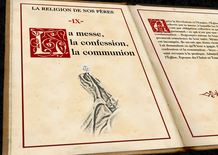 La messe, la confession, la communion.