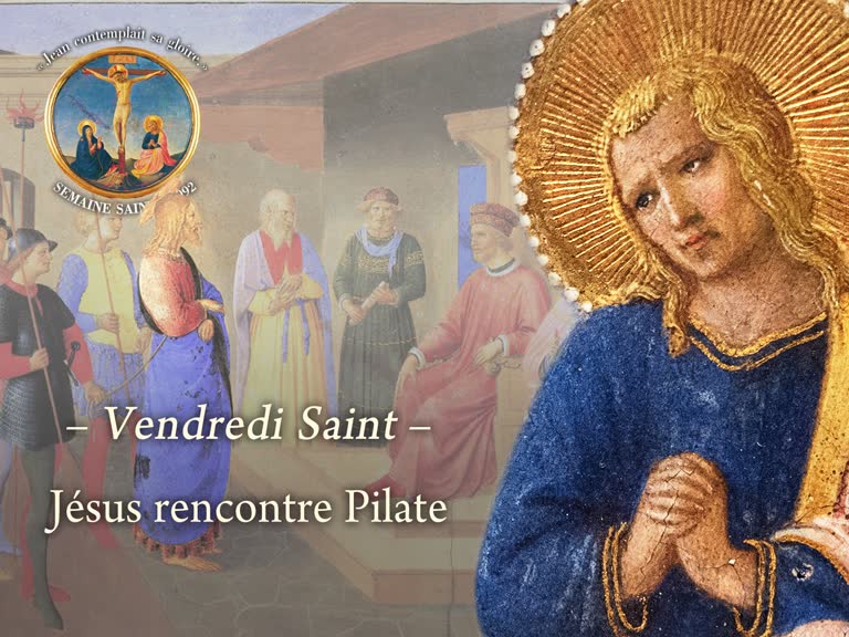 Jésus rencontre Pilate.