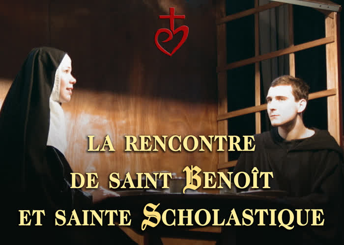 La rencontre de saint Benoît et sainte Scholastique